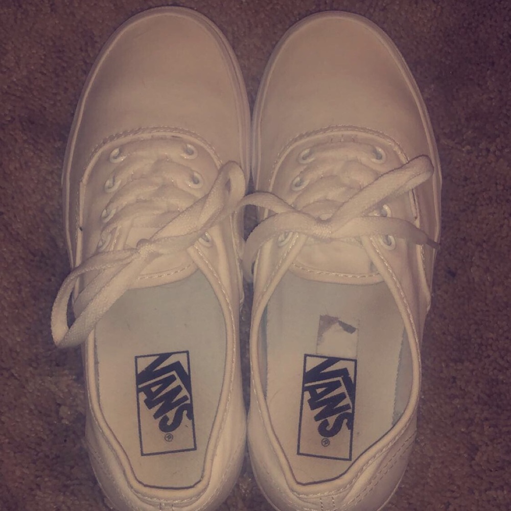 authentic white vans